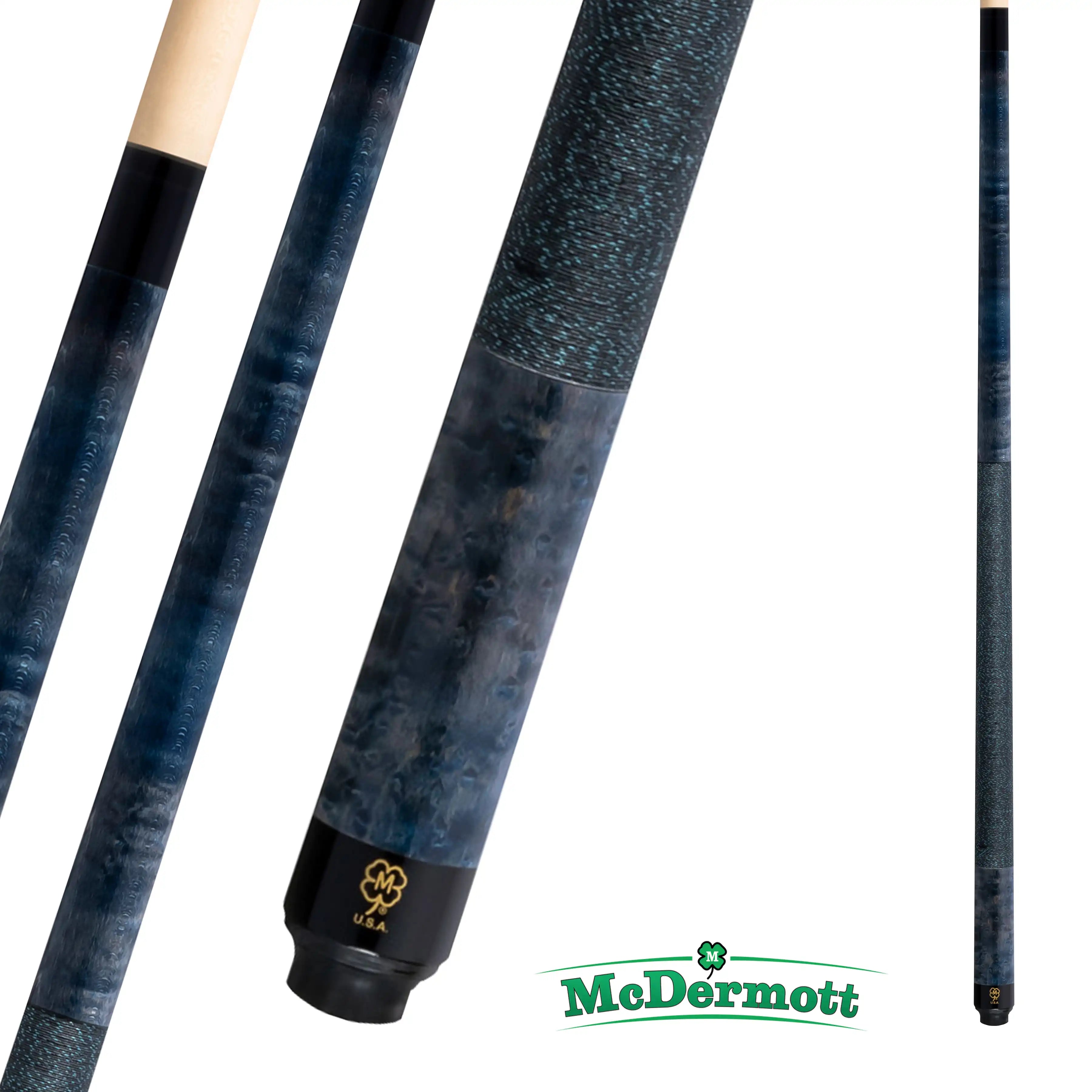 MCDERMOTT POOL CUE GS-SERIES GS11 GREY AND BLUE 12.5MM 19OZ