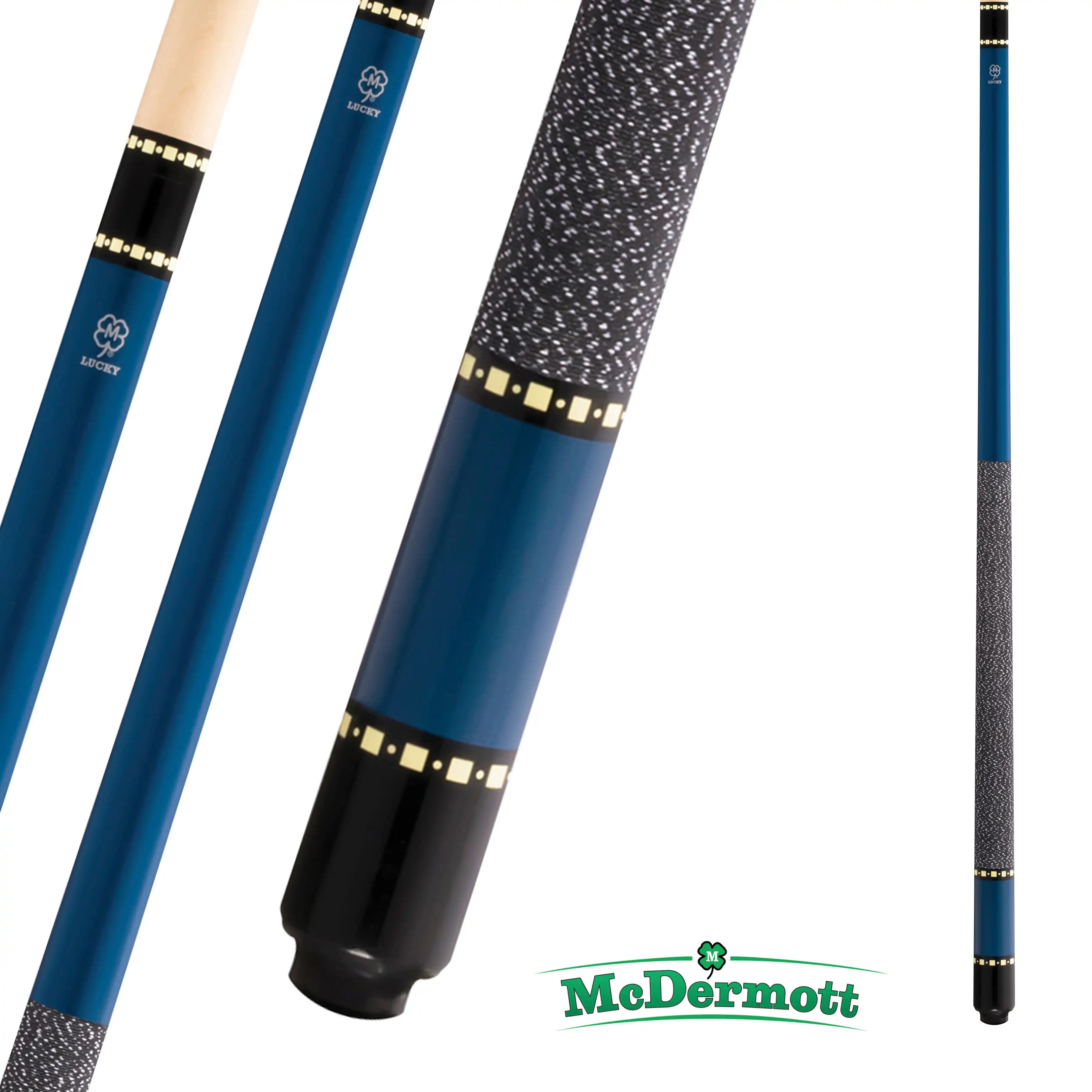 MCDERMOTT POOL CUE LUCKY SERIES L11 BLUE 13MM 19OZ
