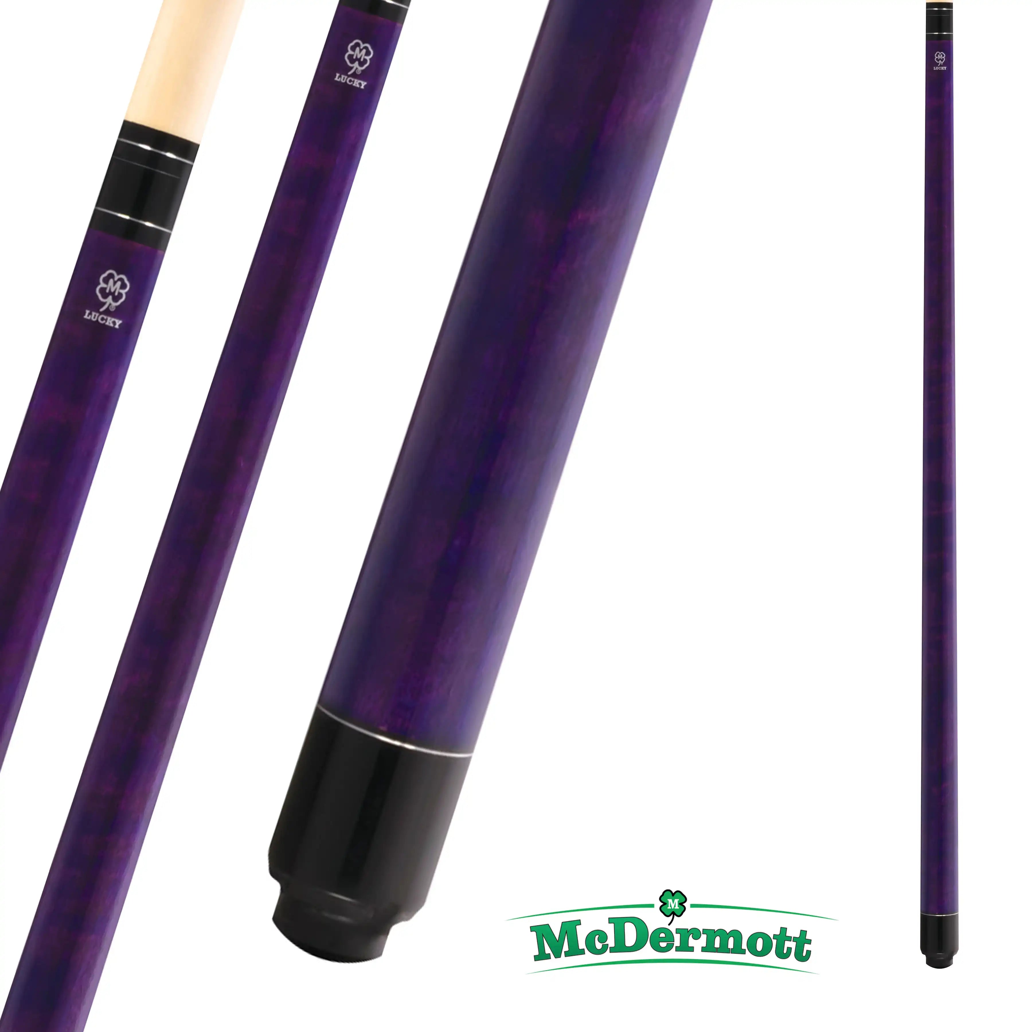 MCDERMOTT POOL CUE LUCKY SERIES L69 PURPLE 13MM 19OZ
