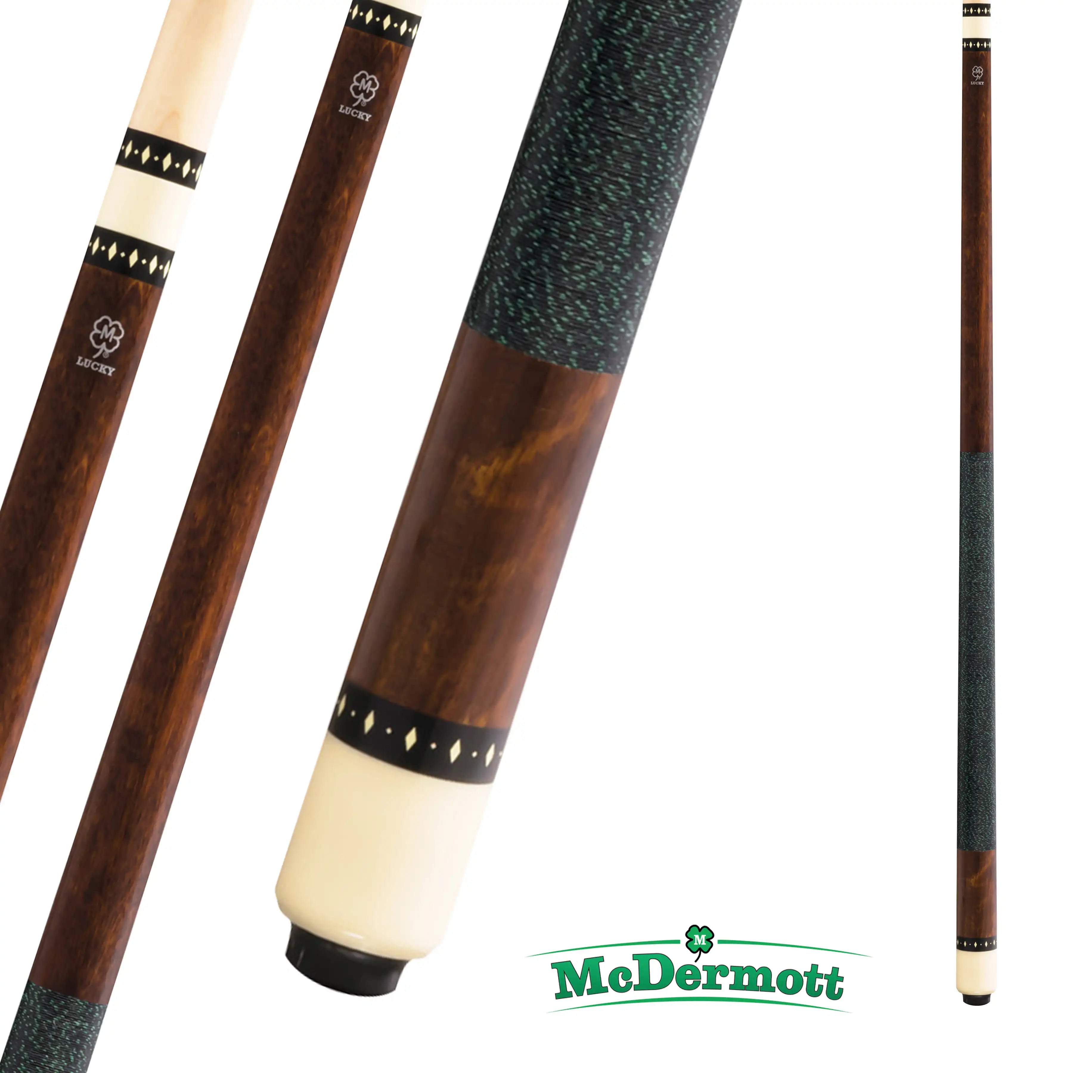 MCDERMOTT POOL CUE LUCKY SERIES L9 BROWN 13MM 19OZ