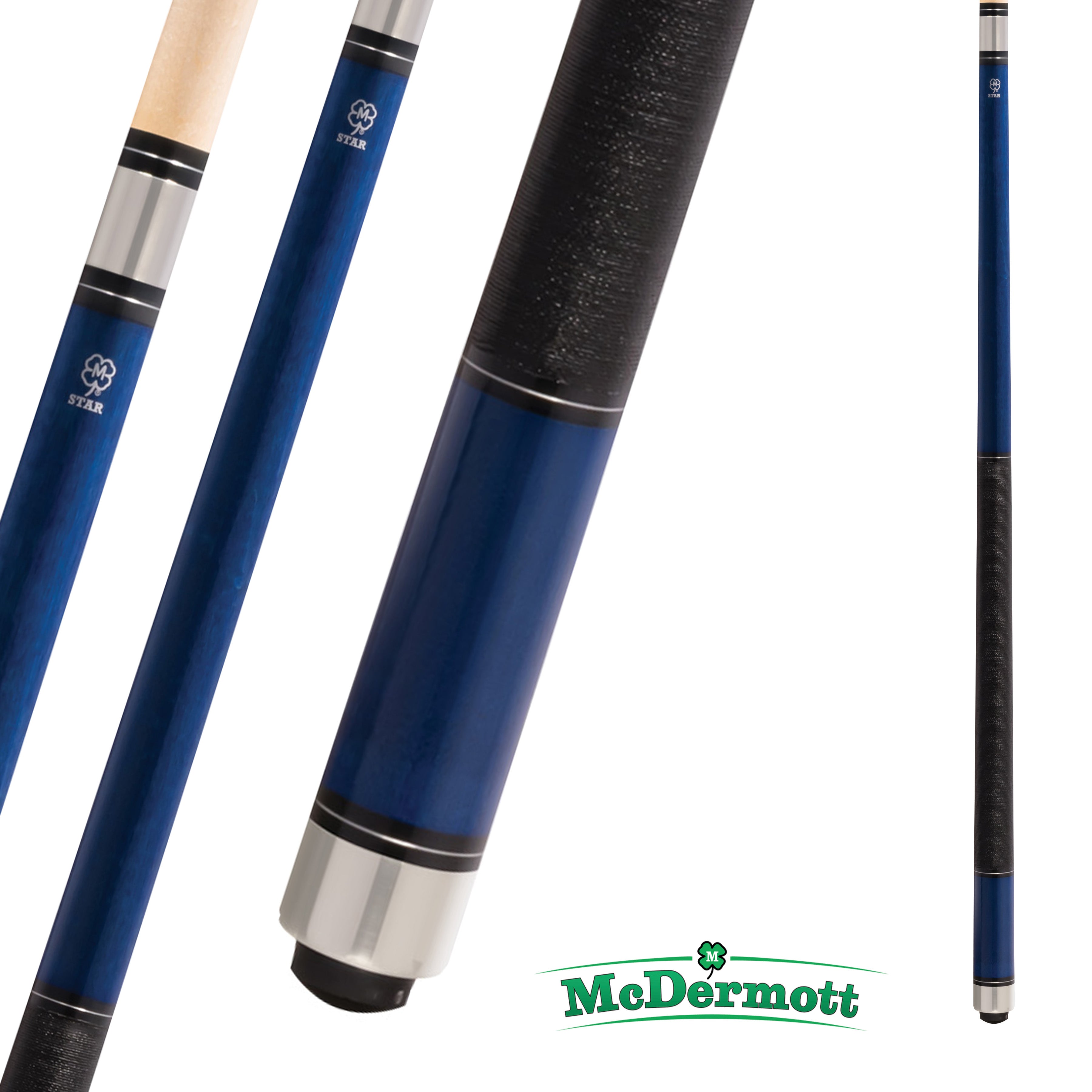 MCDERMOTT POOL CUE STAR SERIES  S78 BLUE 13MM 19OZ