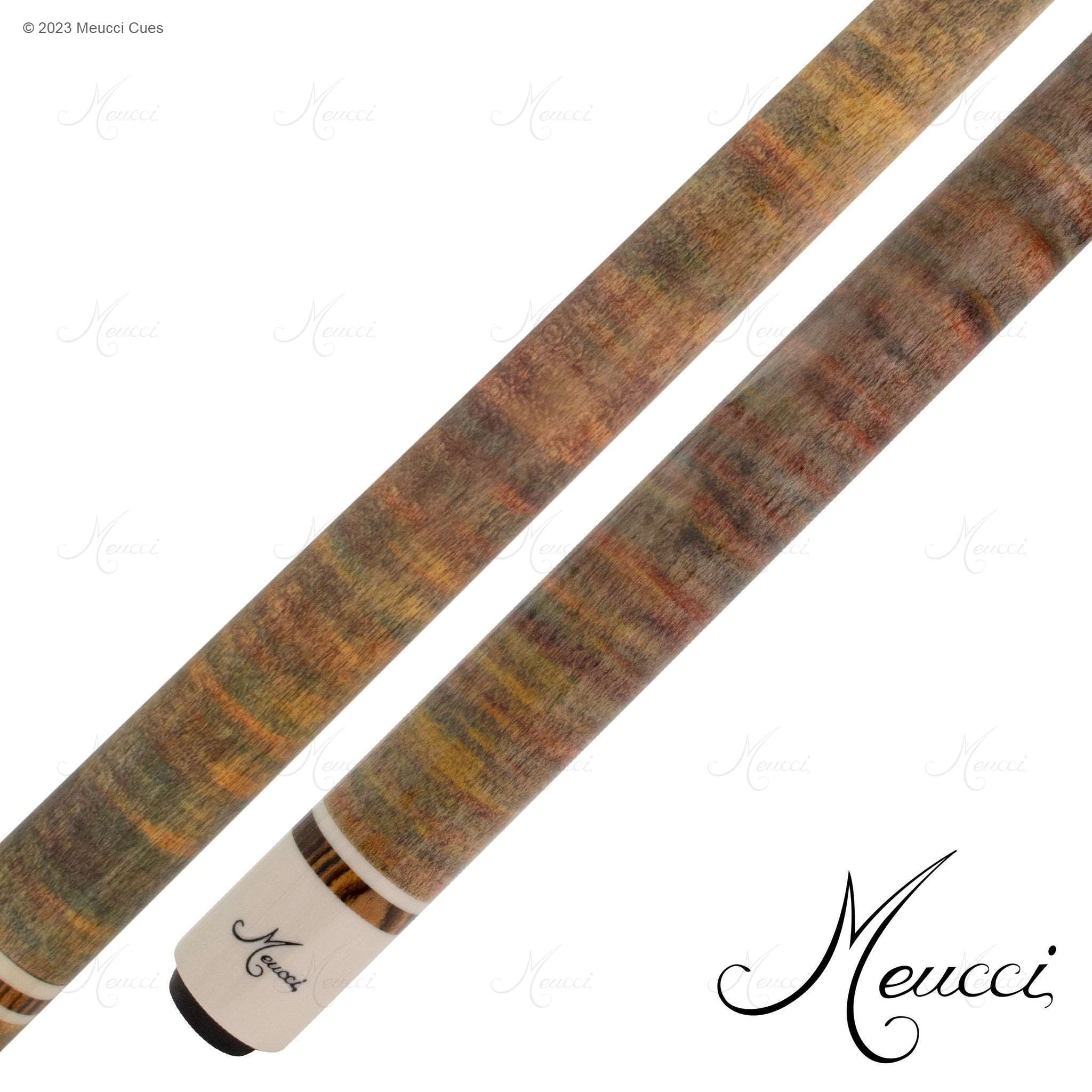 MEUCCI POOL CUE ALL NATURAL WOOD 1 RAINBOW 12.5MM 19OZ