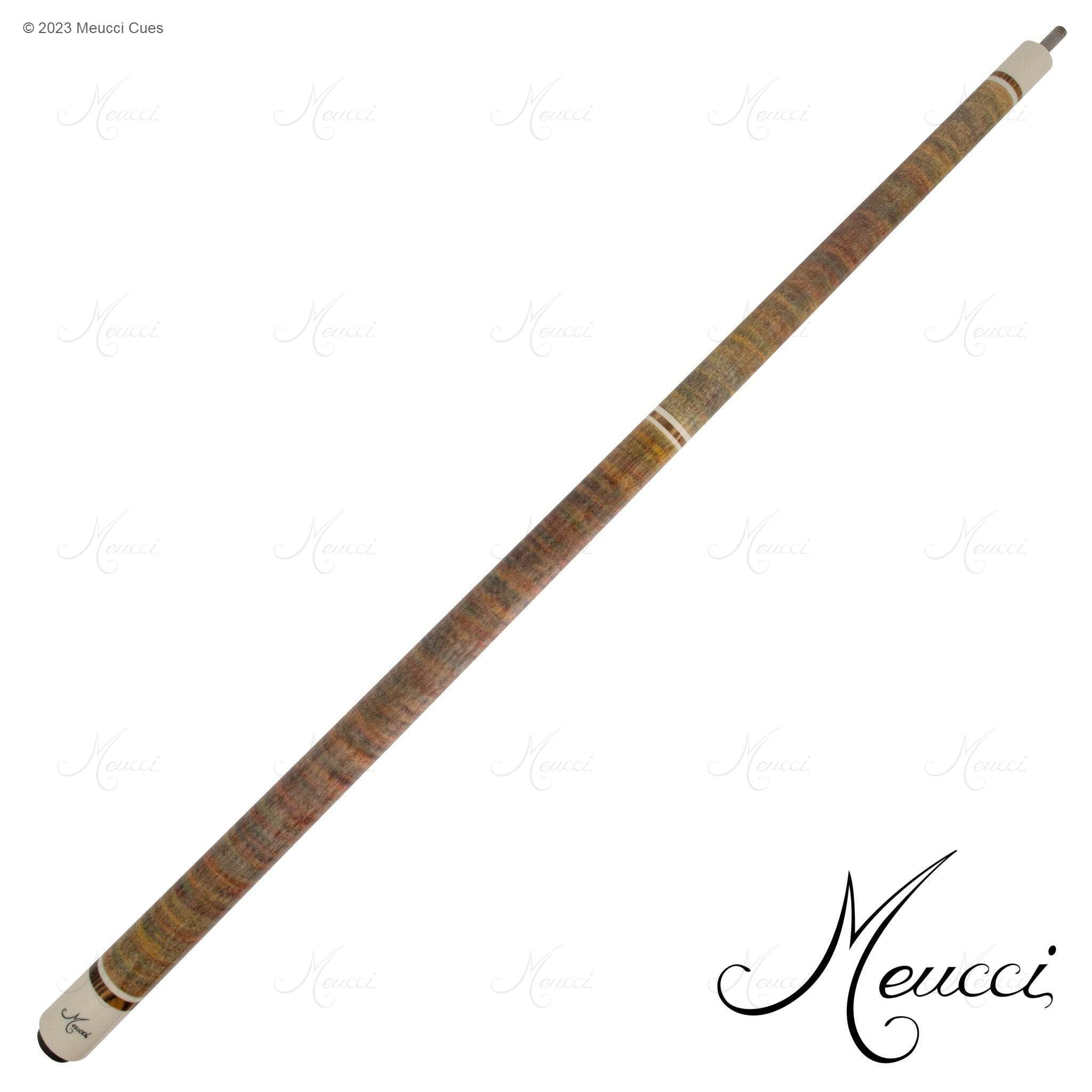 MEUCCI POOL CUE ALL NATURAL WOOD 1 RAINBOW 12.5MM 19OZ
