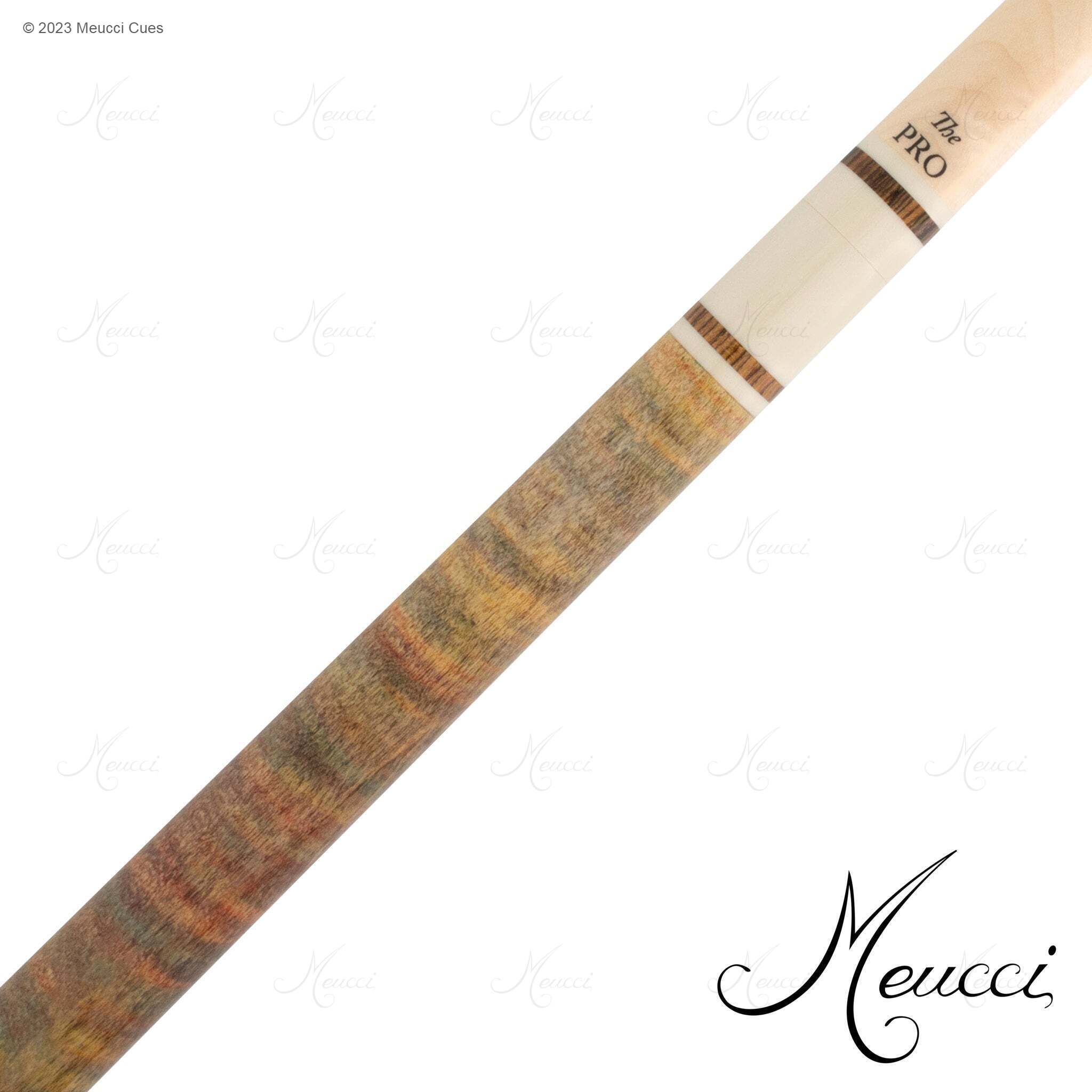 MEUCCI POOL CUE ALL NATURAL WOOD 1 RAINBOW 12.5MM 19OZ