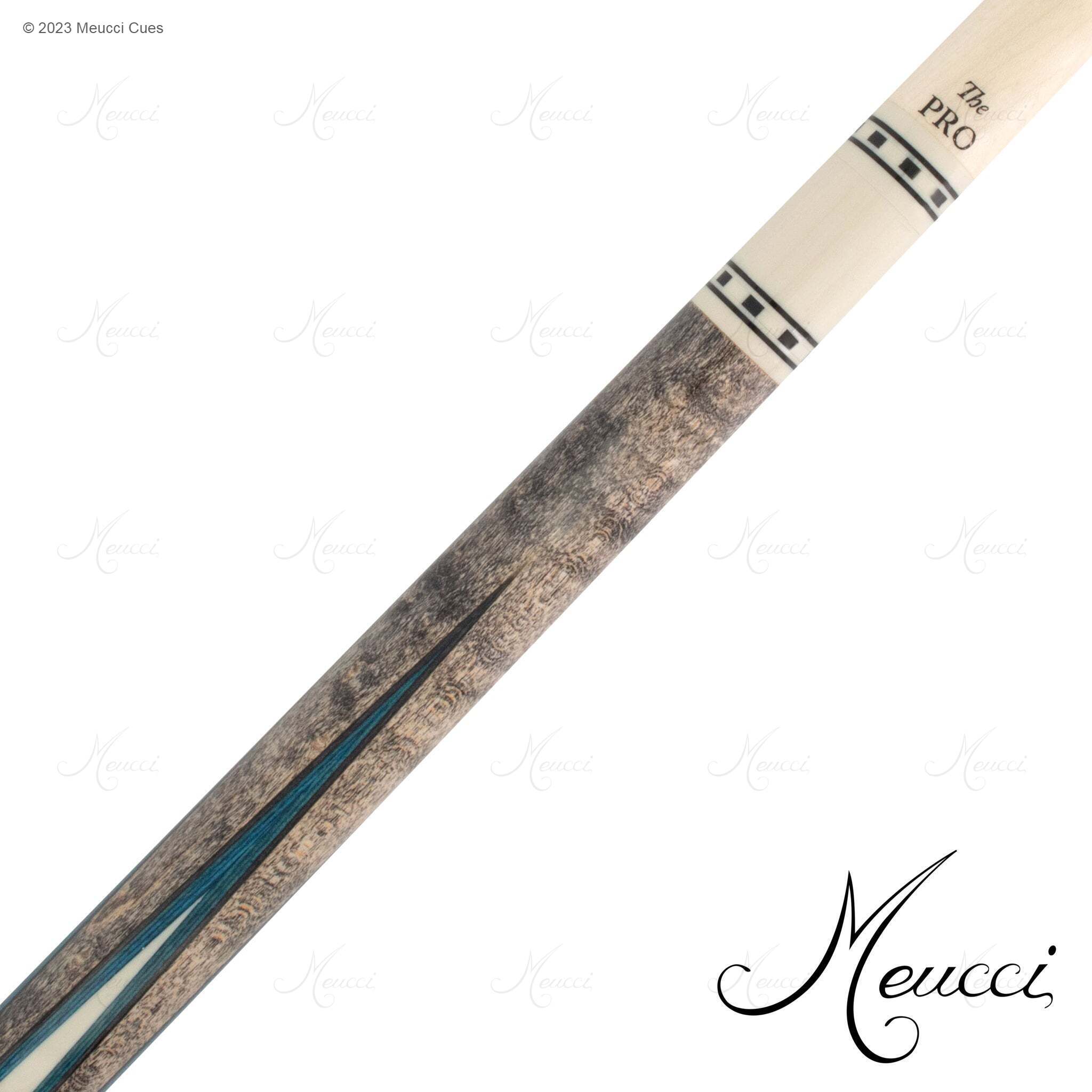 MEUCCI POOL CUE ECONOMY CURE 7 BLUE 19OZ 12.5MM