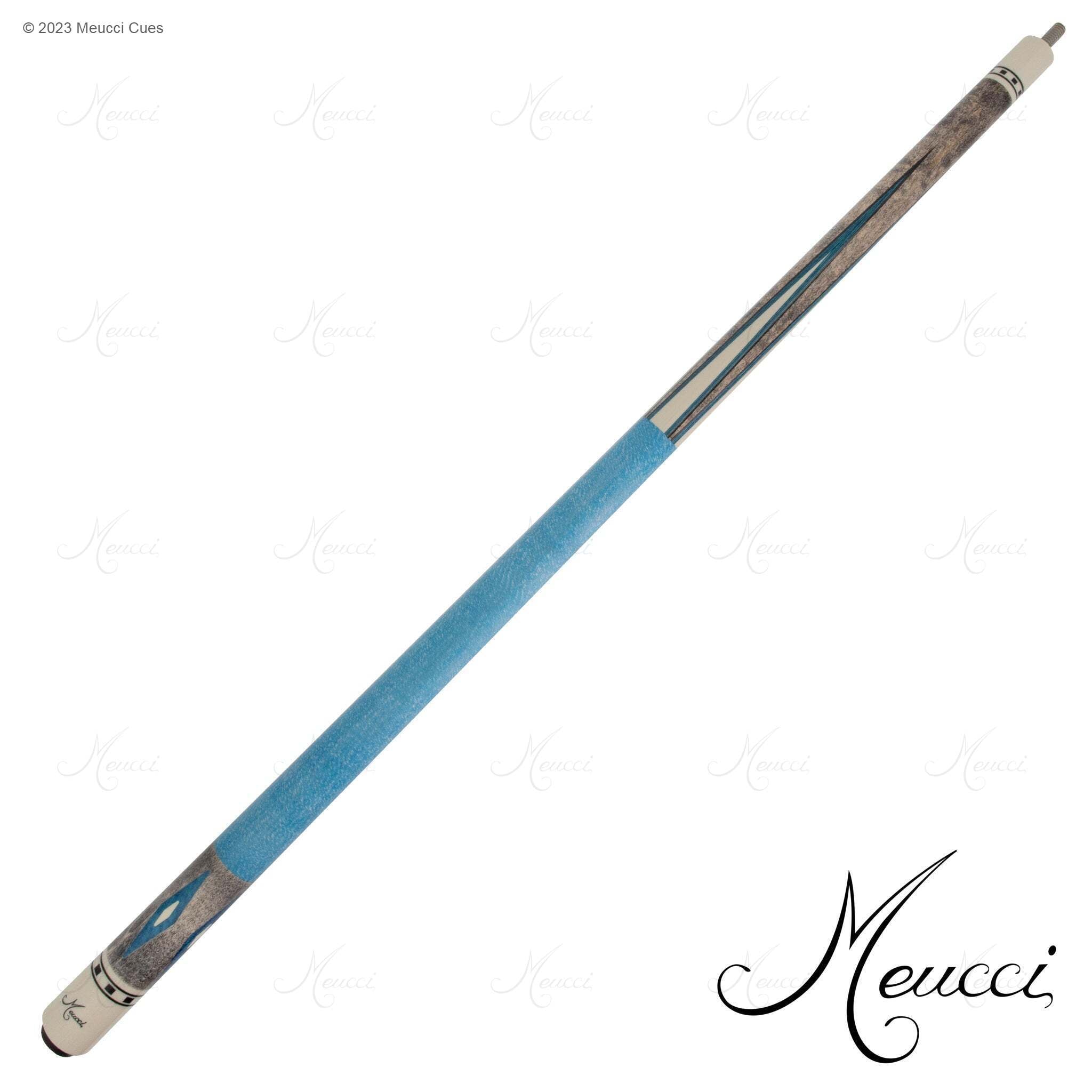 MEUCCI POOL CUE ECONOMY CURE 7 BLUE 19OZ 12.5MM