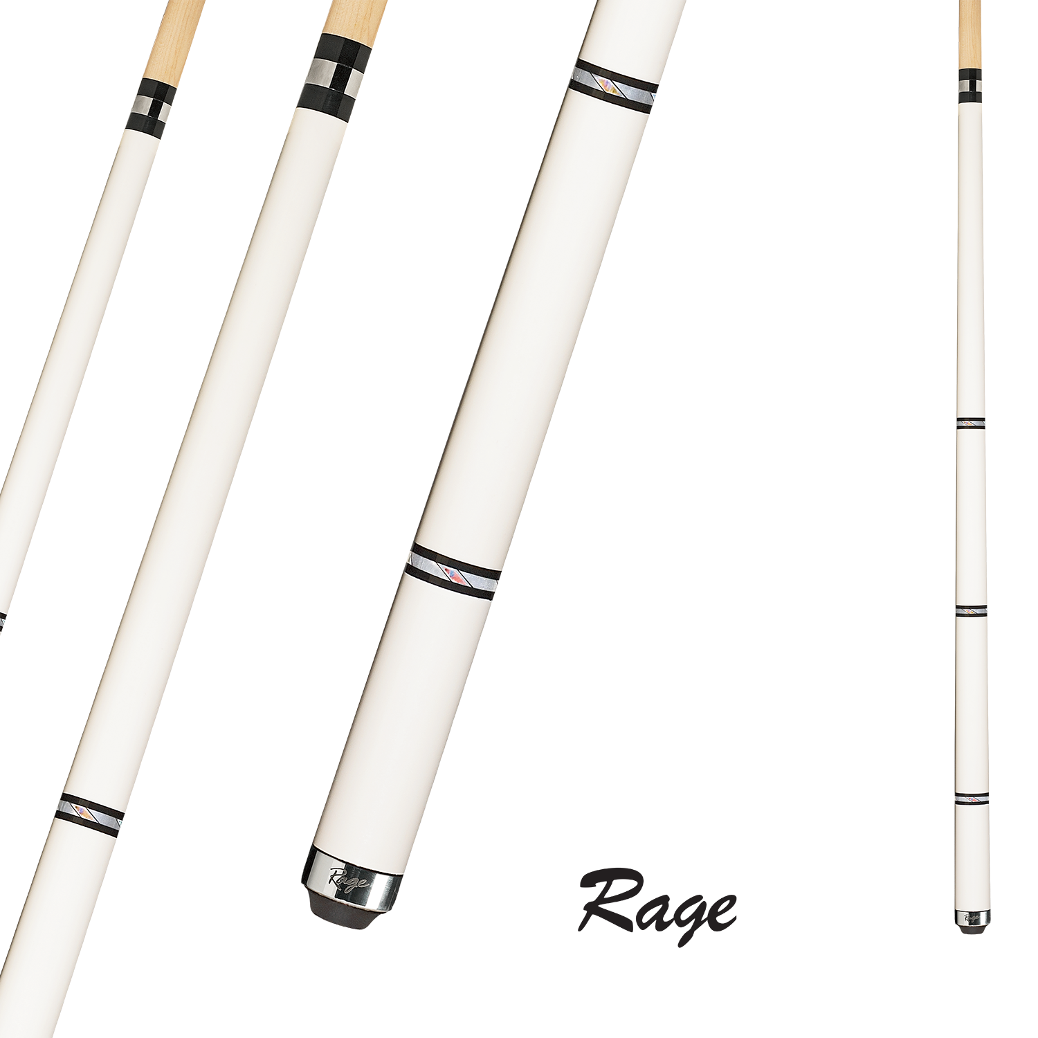 RAGE POOL CUE WHITE DREAM 19OZ 13MM