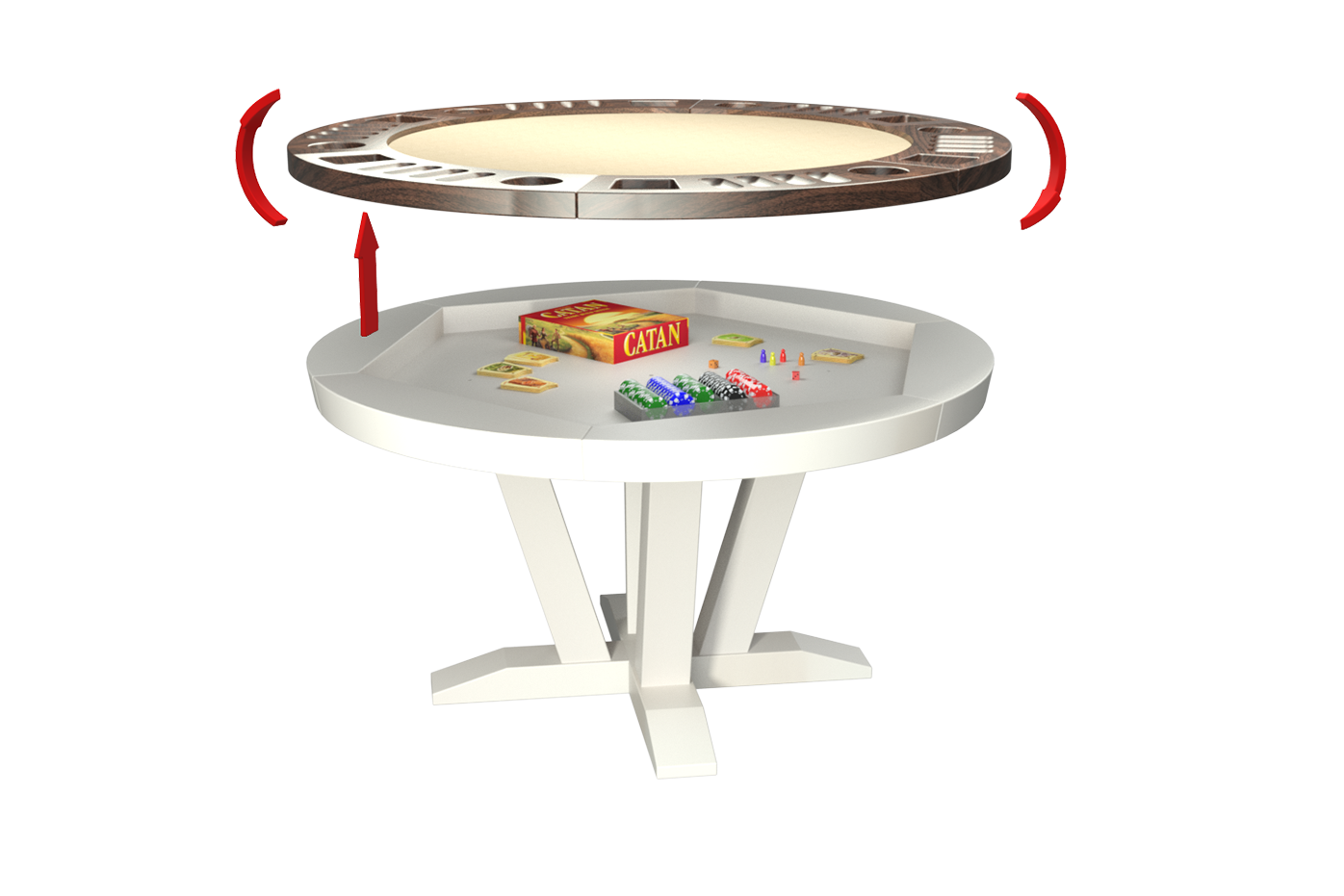 RIVER DUO ROUND GAME TABLE