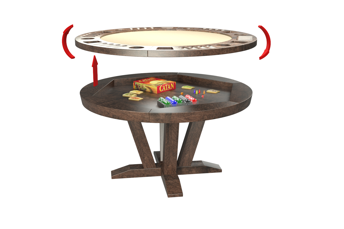 RIVER ROUND GAME TABLE