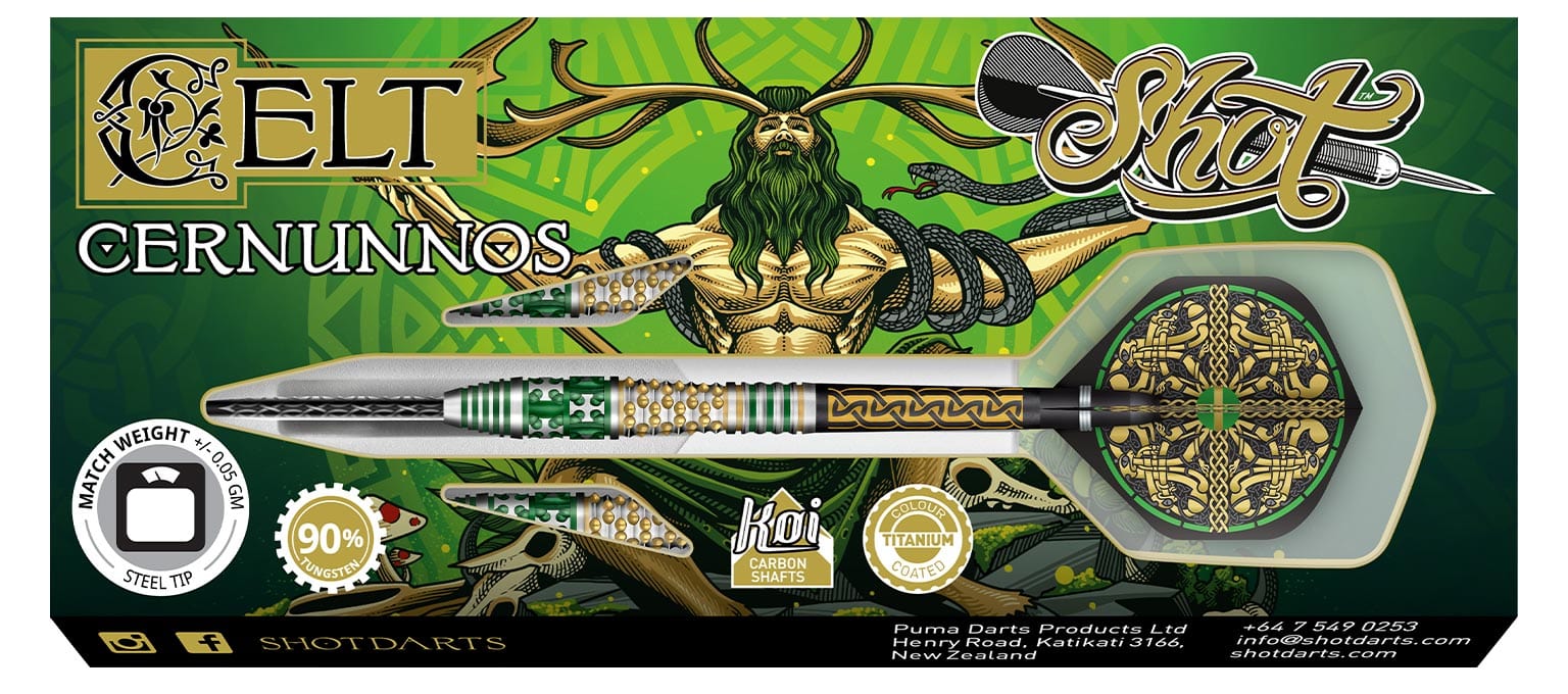 SHOT CELT CERNUNNOS 90% TUNGSTEN DARTS