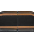 FOLDABLE POKER TABLE TOP - BLACK AND BROWN