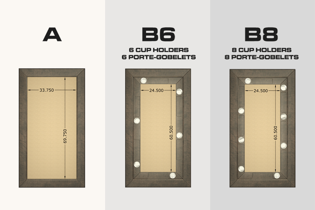 TRACK RECTANGLE GAME TABLE