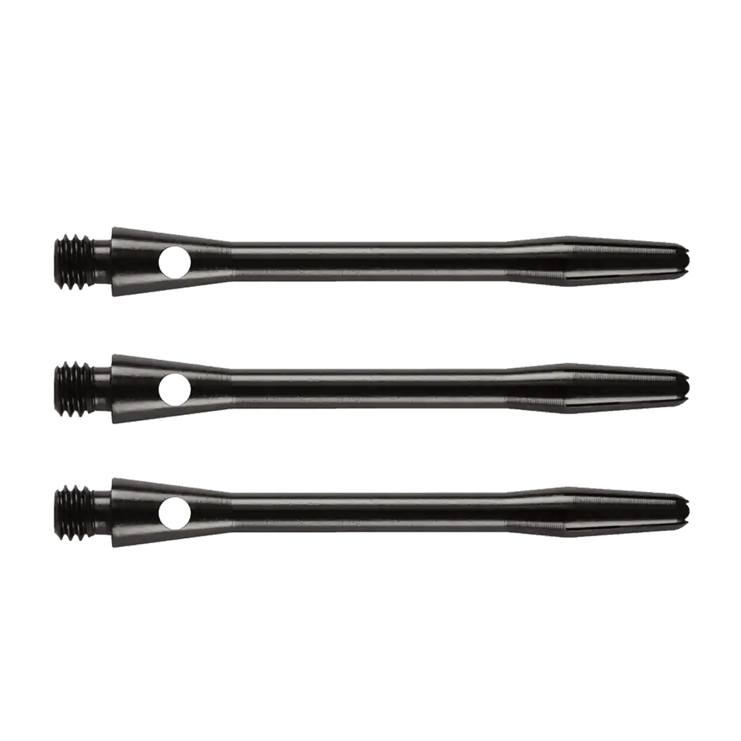 HARROWS ANODISED ALUMINUM DART SHAFTS - MEDIUM - BLACK