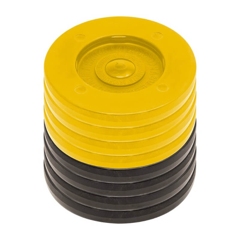 SET 8 ARCO TOURNAMENT DISCS 4 YELLOW 4 BLACK