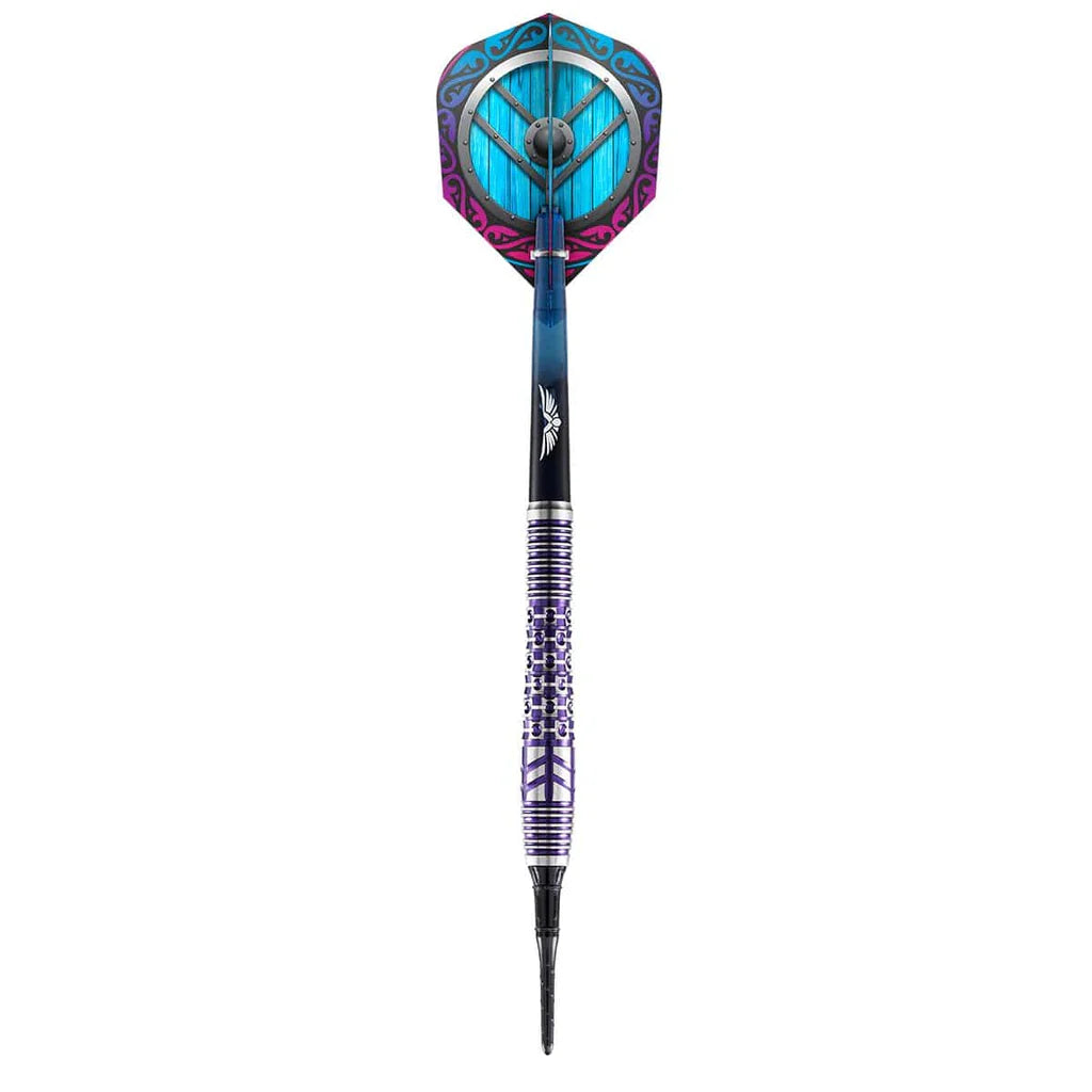 VIKING SHIELD-MAIDEN SOFT TIP DART SET-90% TUNGSTEN BARRELS