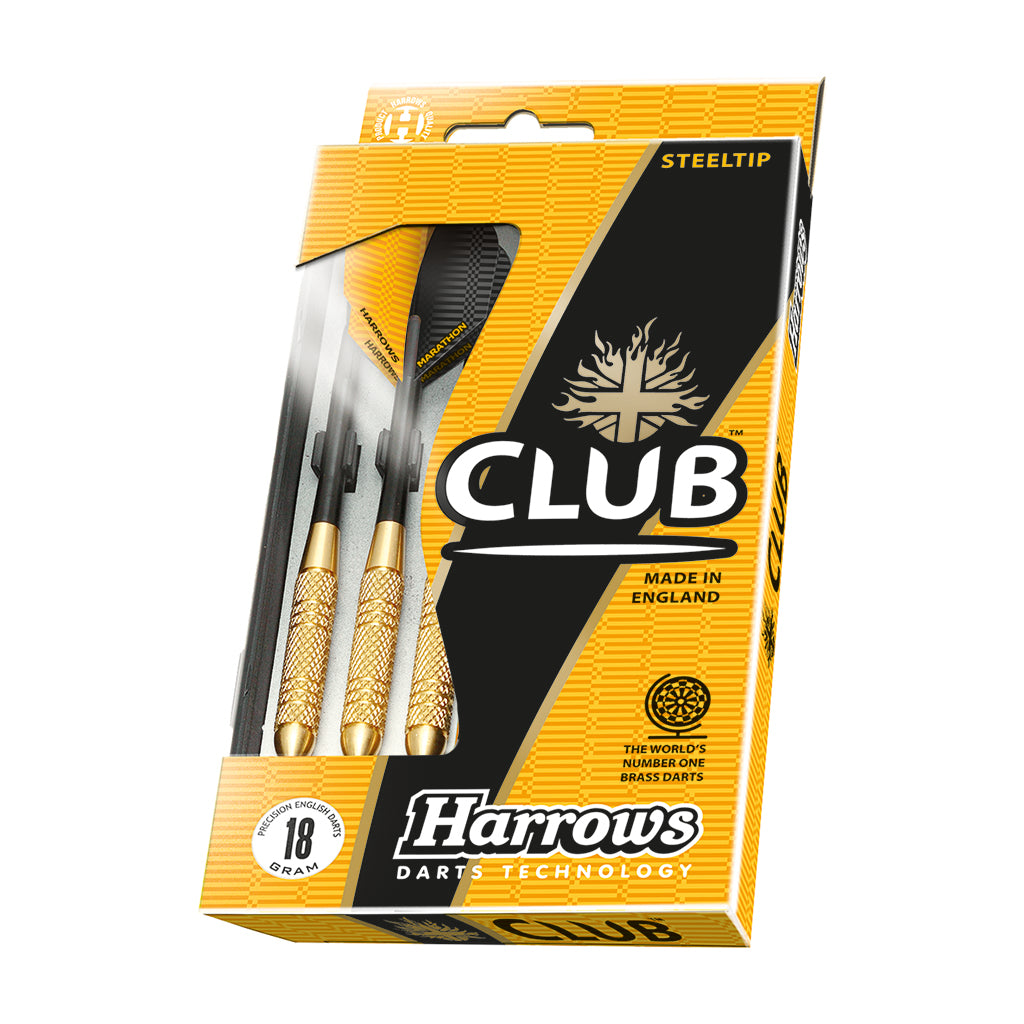 HARROWS CLUB BRASS STEEL TIP DARTS