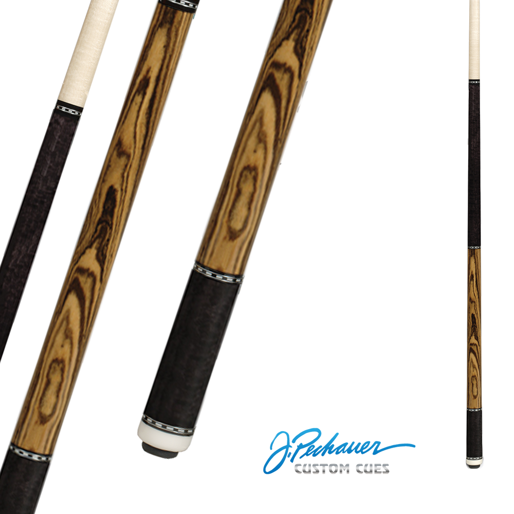 J.PECHAUER POOL CUE P05-N WOOD BUTT BW WRAP 58" 12.5MM