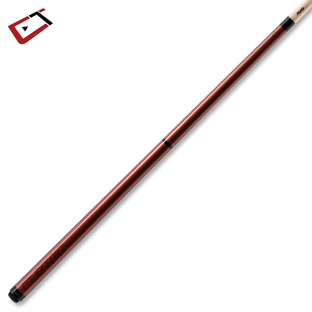 AVID CHROMA BORDEAUX POOL CUE NO WRAP 12.75MM 19OZ