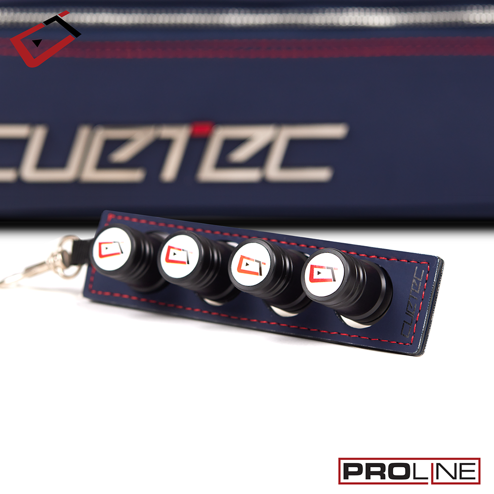 ÉTUI RIGIDE POUR BAGUETTES DE BILLARD CUETEC PRO LINE 2X4 - BLEU MARINE