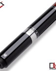 Baguette de billard Cuetec Cynergy Truewood Mappa Burl I, rouge et noir, sans grip, 11,8 mm, 19 oz