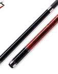 Baguette de billard Cuetec Cynergy Truewood Mappa Burl I, rouge et noir, sans grip, 12,5 mm, 19 oz