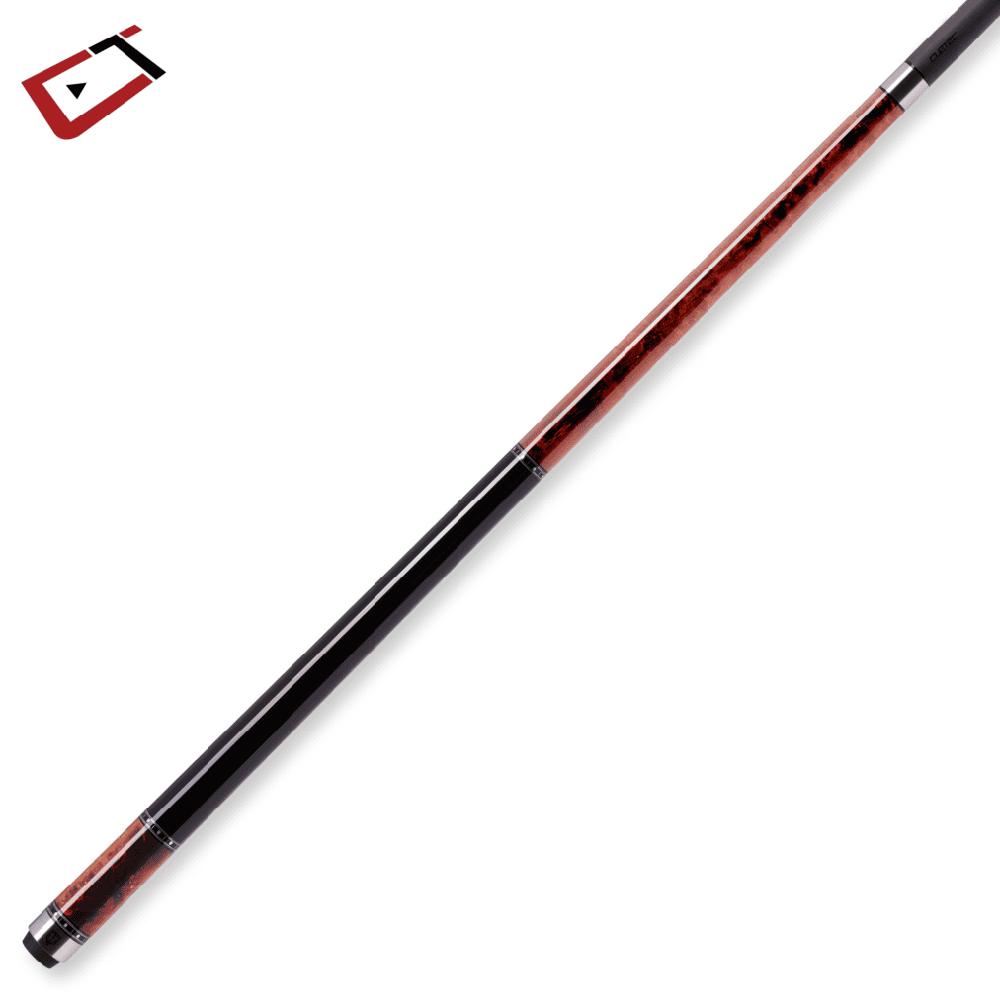 CUETEC CYNERGY TRUEWOOD MAPPA BURL II RED/BLACK NO WRAP 11.8MM 19OZ