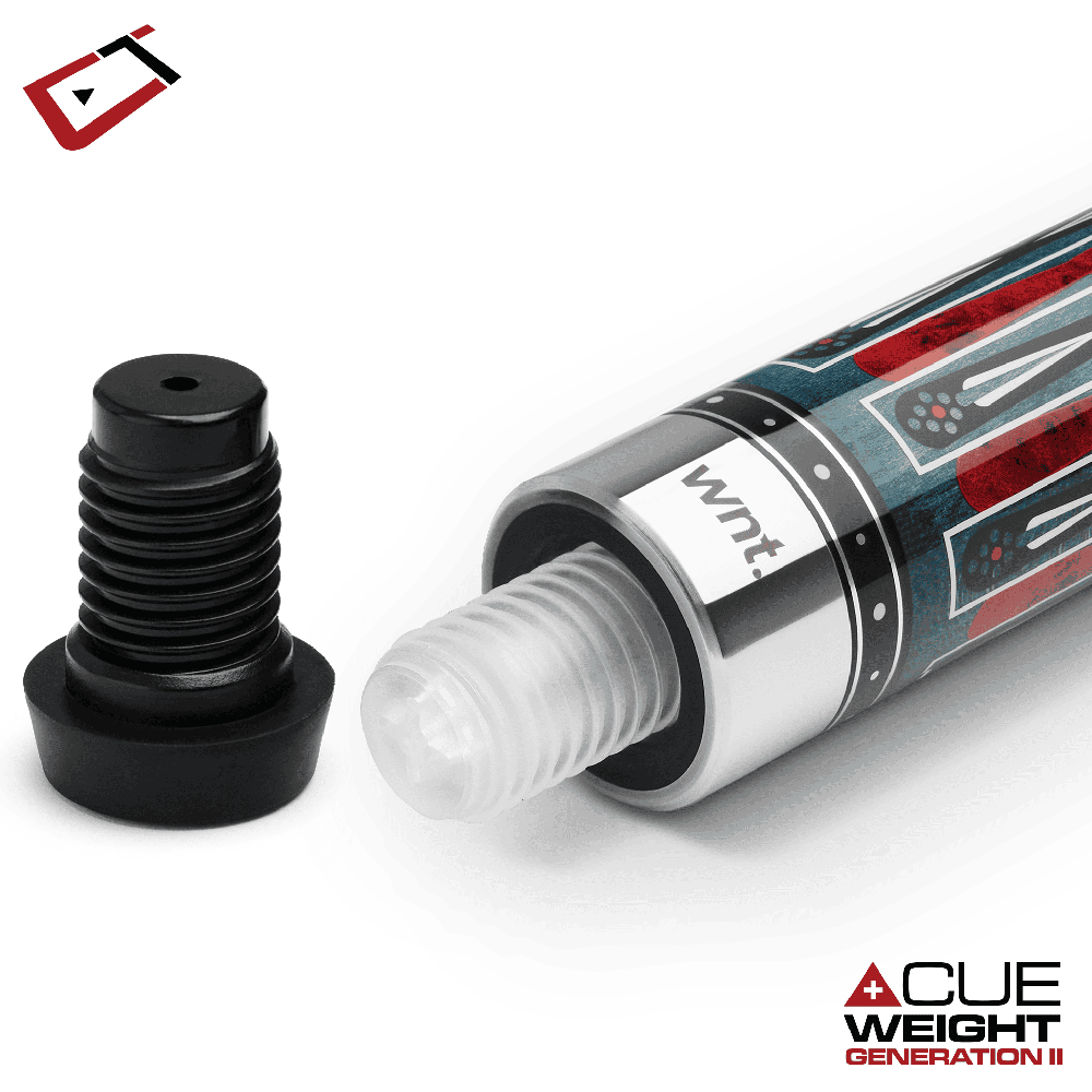 BAGUETTE DE BILLARD CUETEC CYNERGY NINEBALL SERIES - BLEU INDIGO - GRIP EN CUIR PLEINE FLEUR - 12,5 MM - 19 OZ