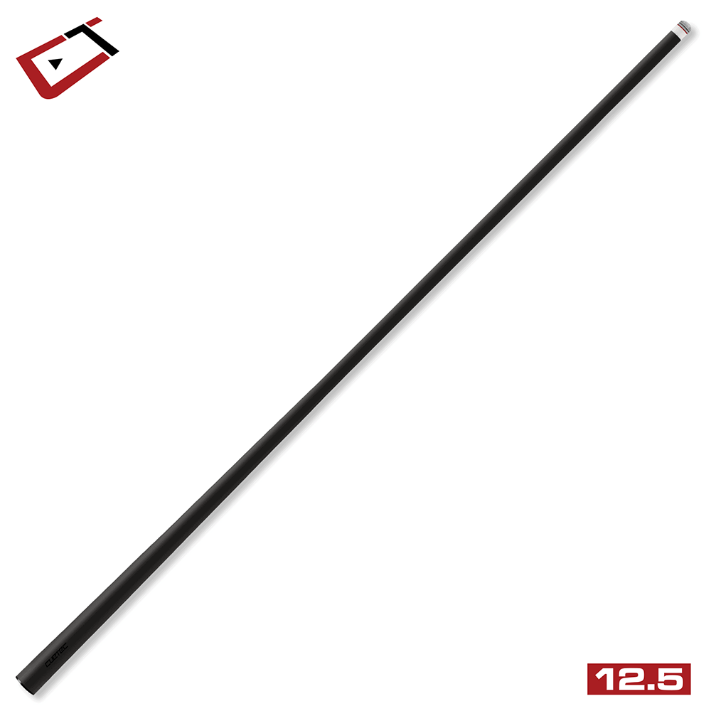 Baguette de billard Cuetec Cynergy Nineball Series, noir encre (Ink Black), grip en cuir pleine fleur, 12,5 mm, 19 oz