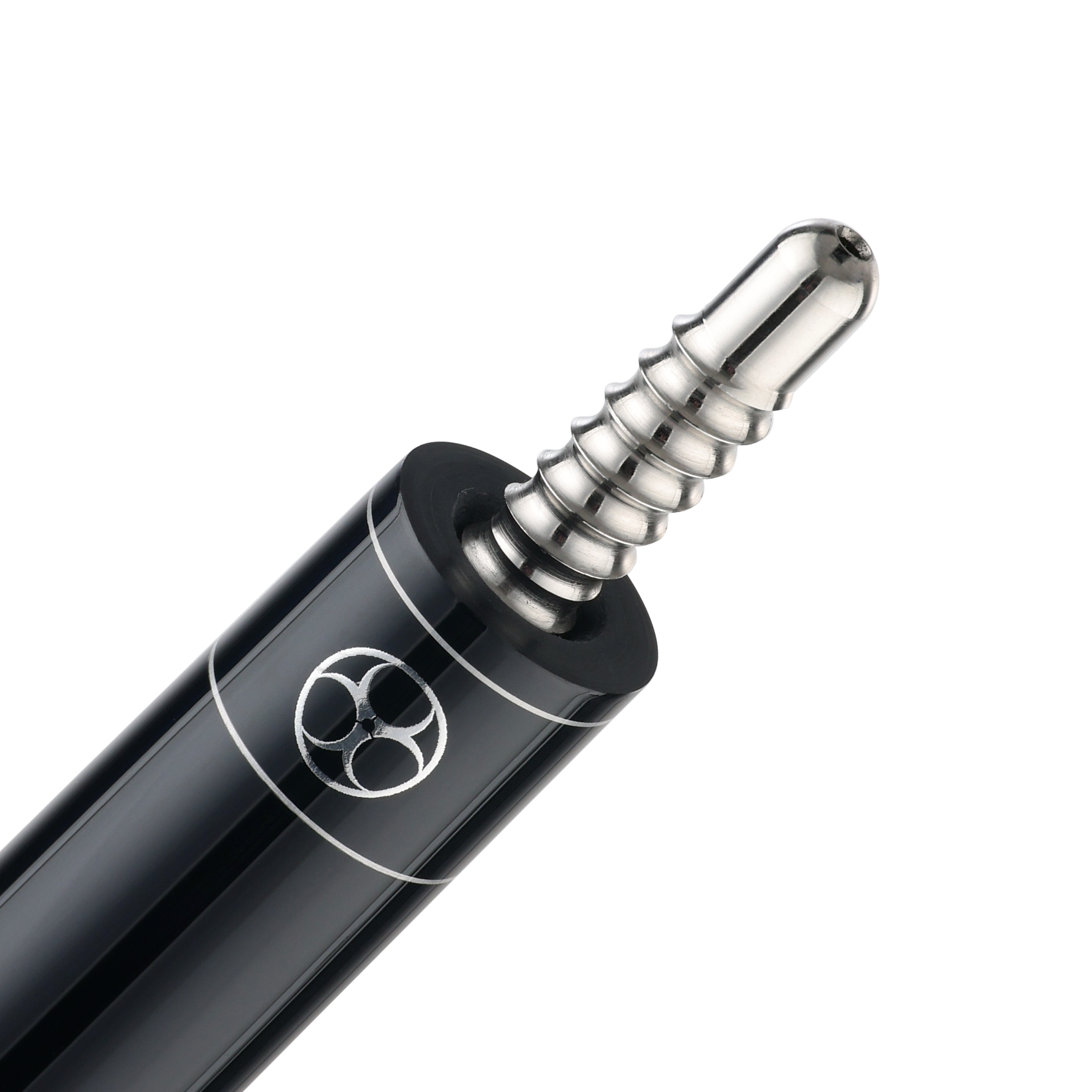 BAGUETTE DE BILLARD POISON MAELITH AVEC FLÈCHE DE CARBONE - ENTIÈREMENT NOIRE - SANS WRAP 12.4MM 19OZ