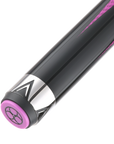 BAGUETTE DE BILLARD POISON MAELITH AVEC FLÈCHE EN FIBRE DE CARBONE - ROSE/NOIR - SANS WRAP 12.4MM 19OZ