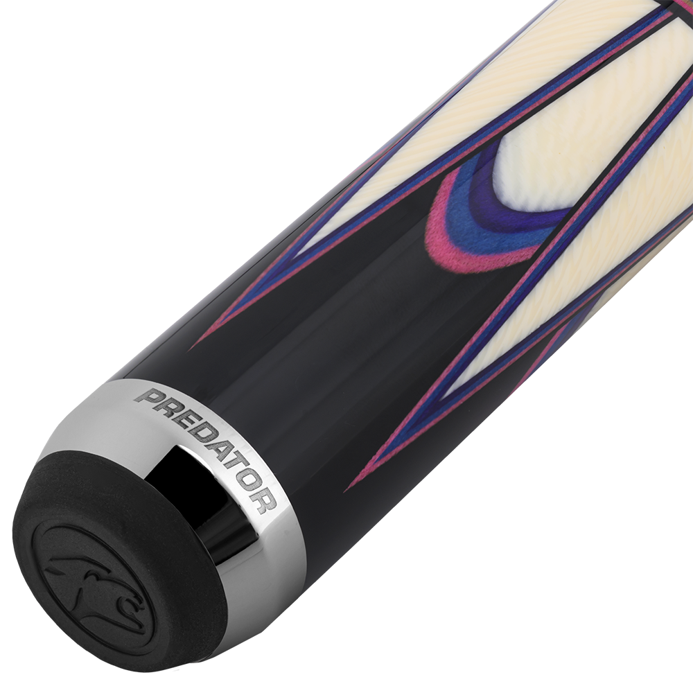 MANCHE PREDATOR SANG LEE SERIES 2 NOIR/ROSE/BLEU/MAUVE/IVOIRE UNI-LOC AVEC GRIP DE LUXE (FLÈCHE NON-INCLUSE) - ÉDITION LIMITÉE