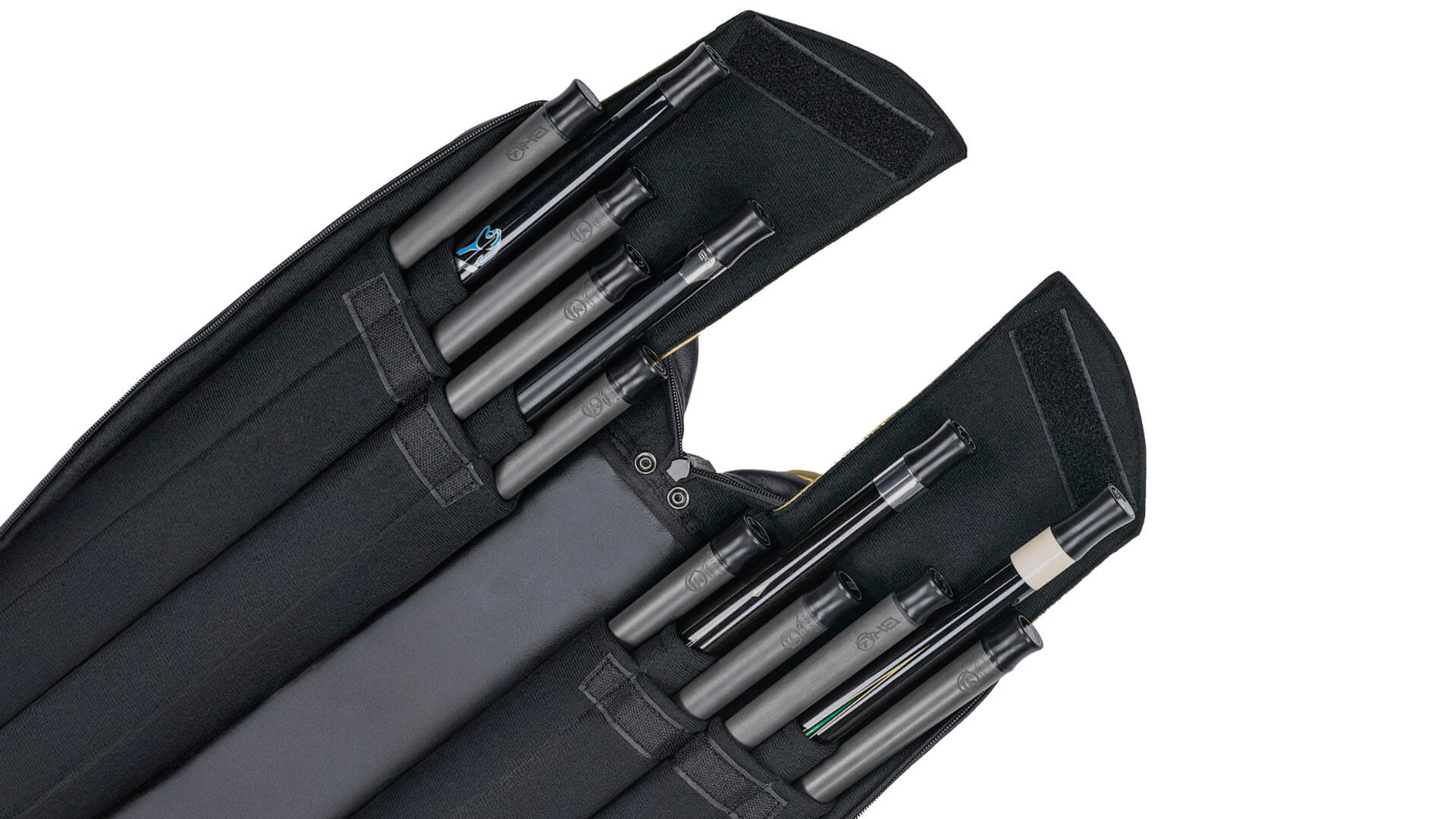 PREDATOR ROADLINE BLACK/GOLD SOFT POOL CUE CASE - 4B/8S