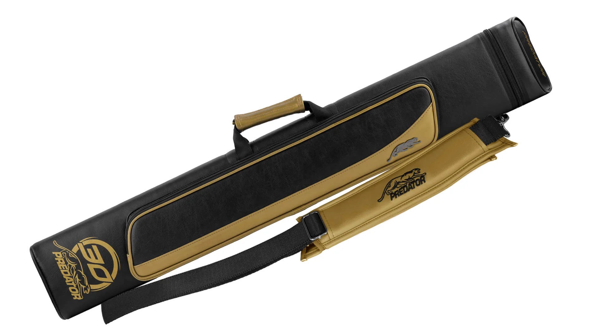 PREDATOR ROADLINE BLACK AND GOLD HARD POOL CUE CASE - 3B/5S