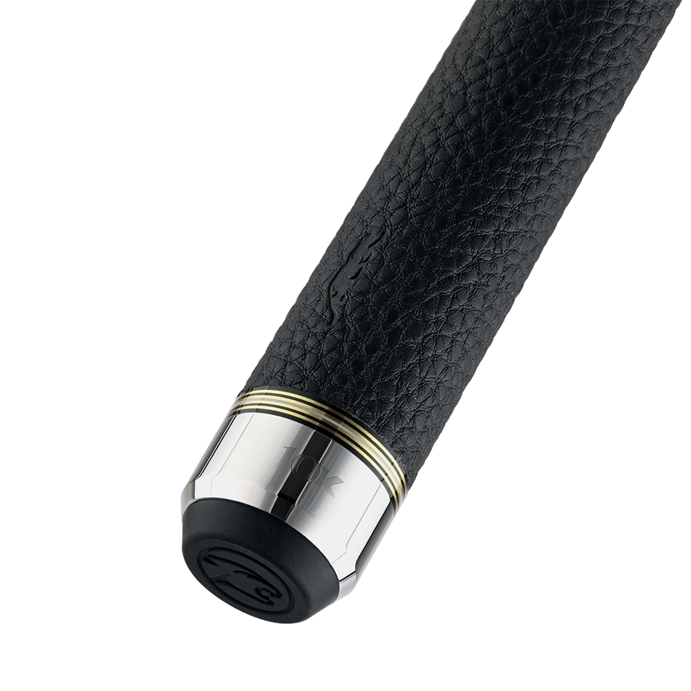 MANCHE PREDATOR 10K ÉRABLE FRISÉ TEINTÉ VIOLET FONCÉ UNI-LOC GRIP EN CUIR DE LUXE (FLÈCHE NON-INCLUSE) - ÉDITION LIMITÉE