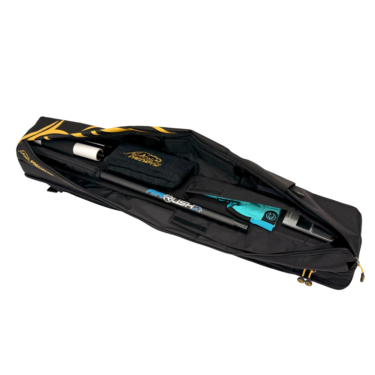 ÉTUI PREDATOR SPORT STYLE SAC À DOS NOIR/JAUNE 3 MANCHES 5 FLÈCHES - ÉDITION LIMITÉE