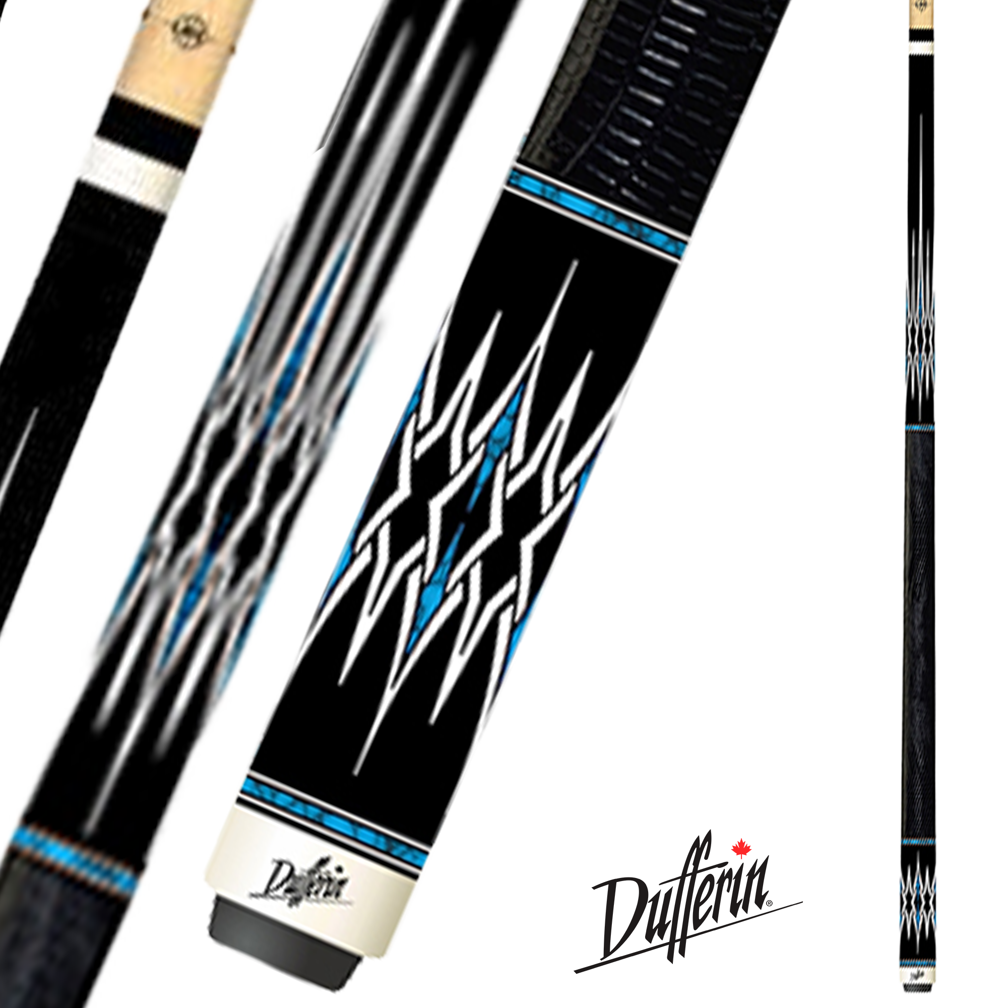 BAGUETTE DE BILLARD DUFFERIN 500 SERIES 545 FLÈCHE TECH BLEUE 13MM 19OZ