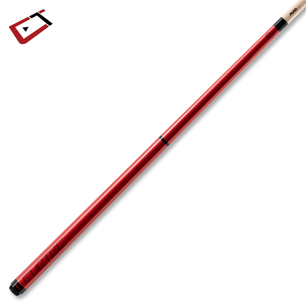 AVID CHROMA CRIMSON POOL CUE NO WRAP 11.75MM 19OZ