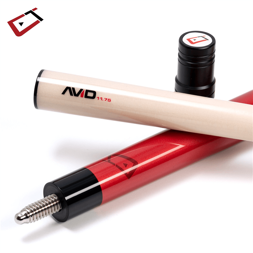 AVID CHROMA CRIMSON POOL CUE NO WRAP 11.75MM 19OZ