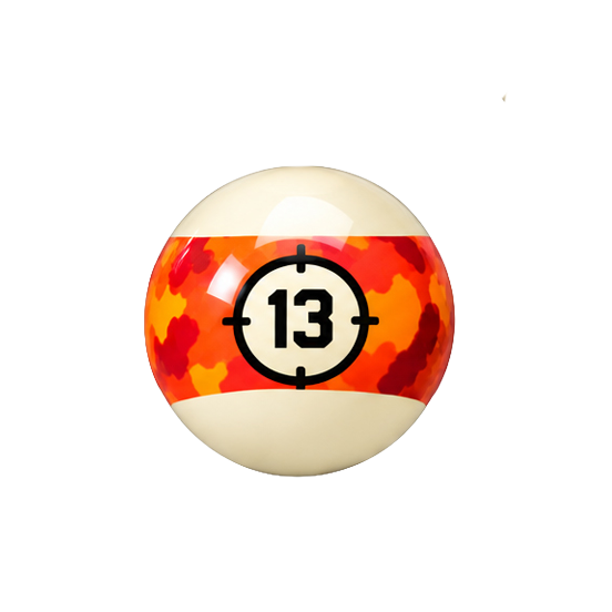 BILLES DE BILLARD INDIVIDUELLES ARAMITH CAMOUFLAGE - 57,2 MM (2 1/4 PO)