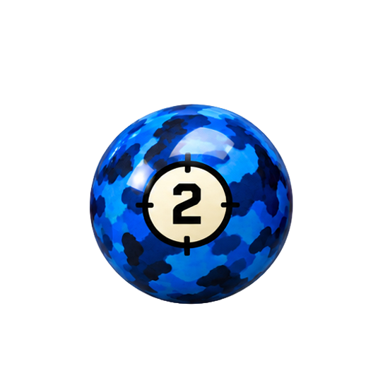 BILLES DE BILLARD INDIVIDUELLES ARAMITH CAMOUFLAGE - 57,2 MM (2 1/4 PO)