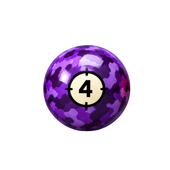 BILLES DE BILLARD INDIVIDUELLES ARAMITH CAMOUFLAGE - 57,2 MM (2 1/4 PO)