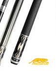 PREDATOR BUTT BLAK 2 EBONY BLACK/PATTERNS UNI-LOC LEATHER WRAP (SHAFT NON INCLUDED)