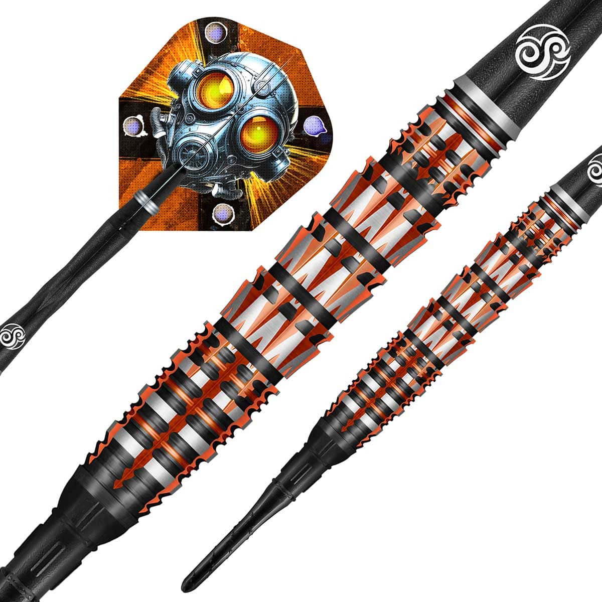 SHOT BADLANDS RUSTIN SOFT TIP DART SET - 90% TUNGTEN BARRELS