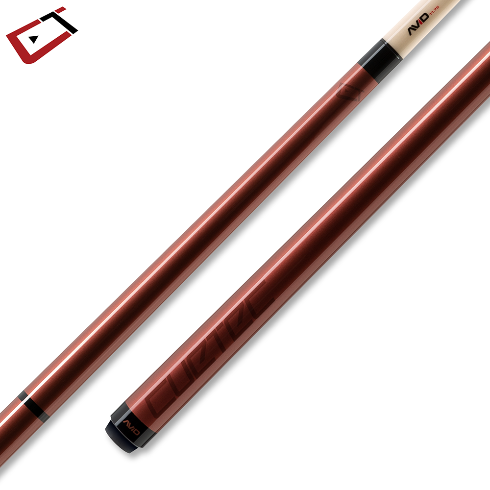 AVID CHROMA BORDEAUX POOL CUE NO WRAP 12.75MM 19OZ