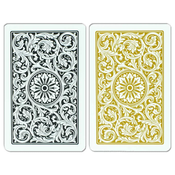 COPAG PLASTIC BRIDGE DECKCARDS 1546 JUMBO BLACK AND GOLD