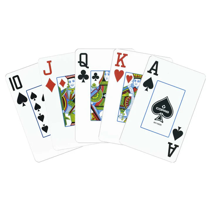 COPAG PLASTIC BRIDGE DECKCARDS 1546 JUMBO BLACK AND GOLD