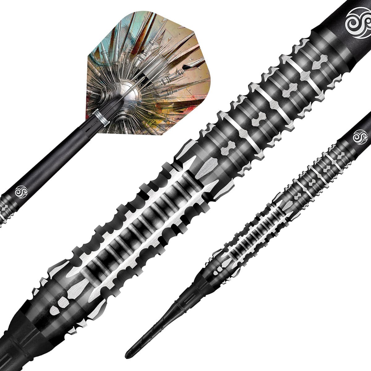 SHOT GNARLY SHREDDA SOFT TIP DART SET - 90% TUNGSTEN DART BARRELS