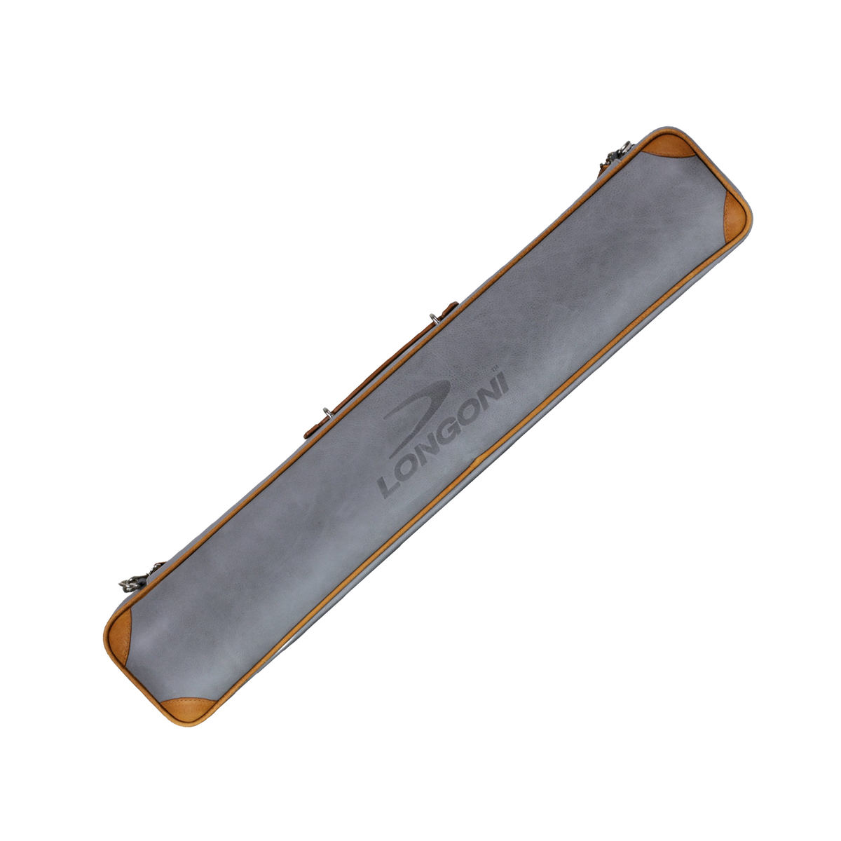 ÉTUI LONGONI ESSENZA EN CUIR  6397 GRIS/BRUN 4M/6F