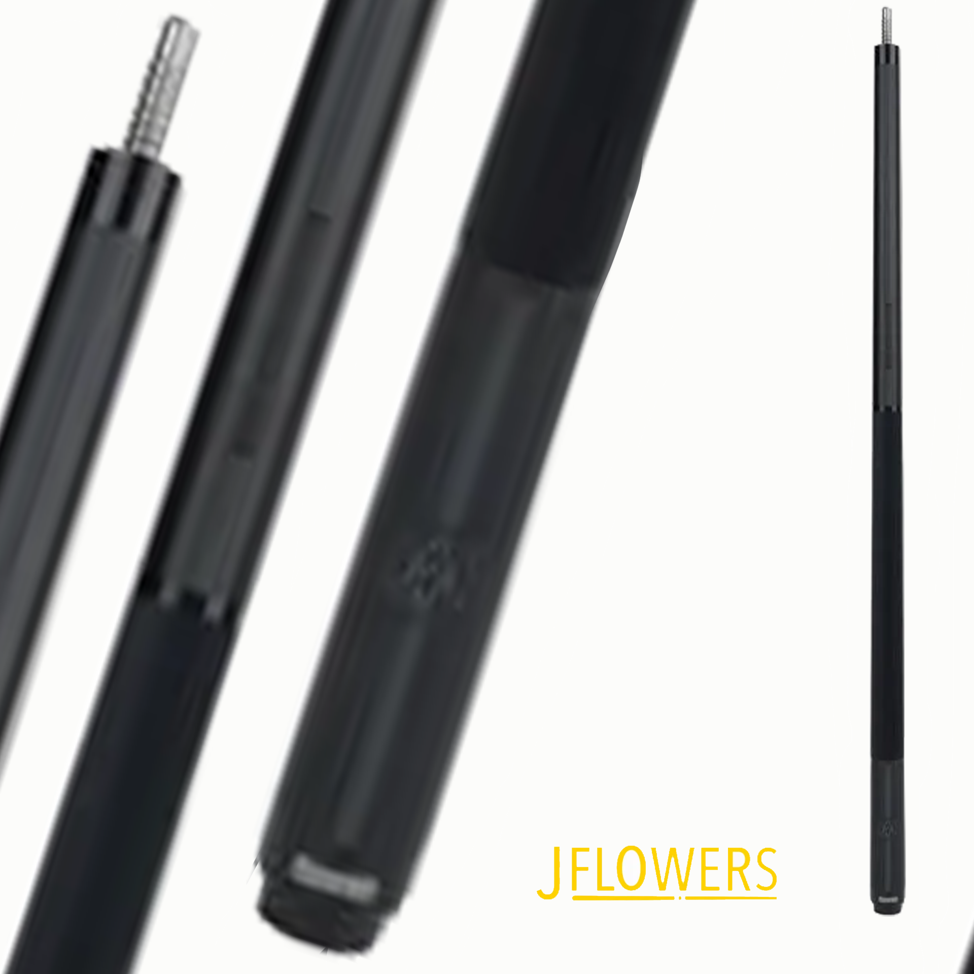 J FLOWERS POOL CUE RODNEY MORRIS GREY WRAP CARBON FIBER SHAFT 13MM 19OZ