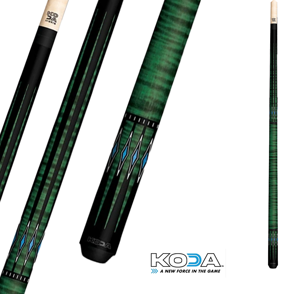 BAGUETTE DE BILLARD KODA SPORTS KD55GN - VERTE 12.5MM 19OZ